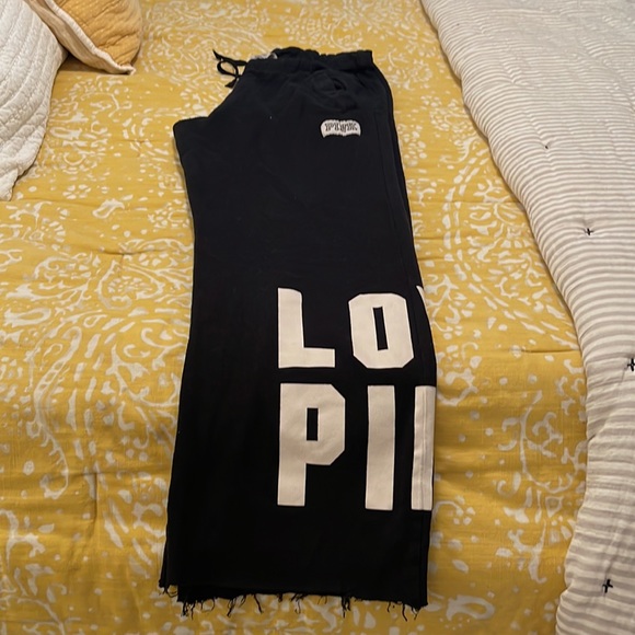 Victoria’s Secret PINK- Wide Leg Sweat Pants Sz M - Picture 2 of 5